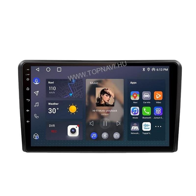 Audi A3 8P android multimédia fejegység bluetooth kapcsolattal – 9 col