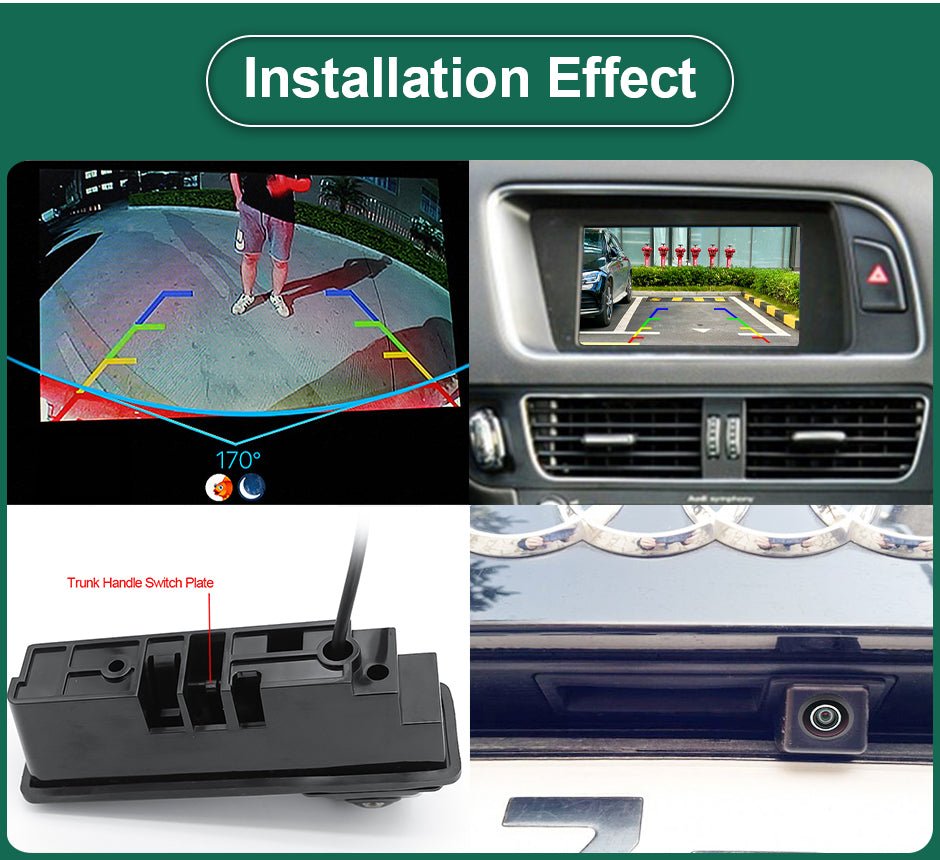 Audi A3 (8P) 2003 - 2013 FullHD 1080P Tolatókamera - TopNAVI