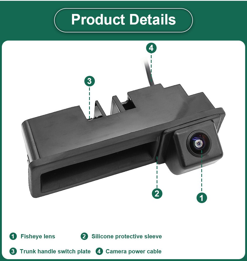 Audi A3 (8P) 2003 - 2013 FullHD 1080P Tolatókamera - TopNAVI