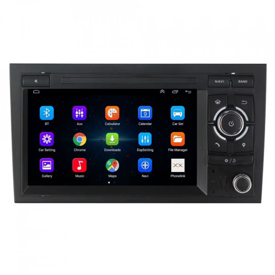 Érintőkijelzős autórádió Audi A4 B6/B7 modellekhez magyar menüvel – 7"