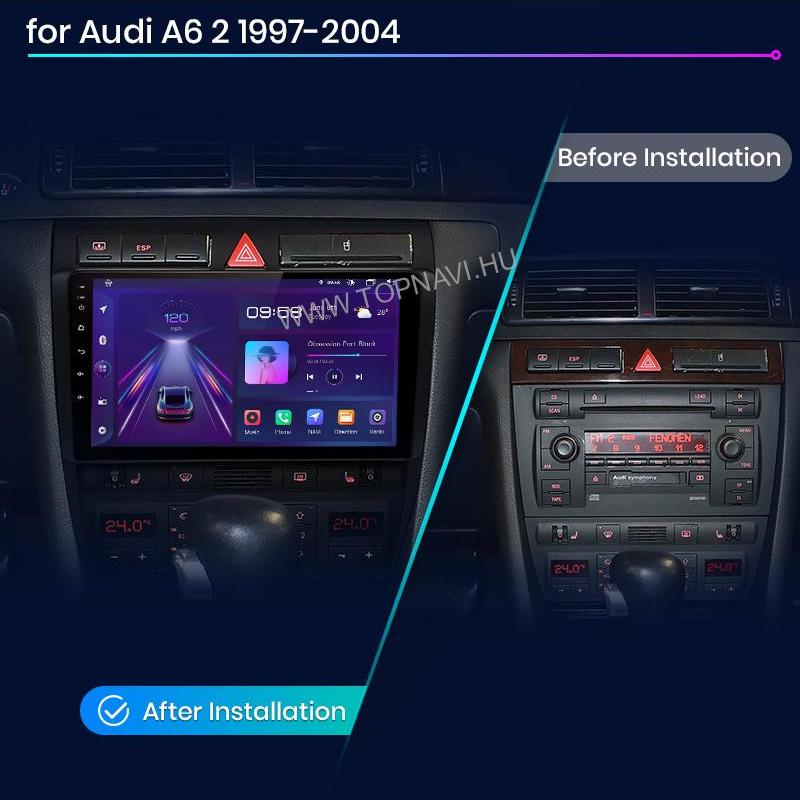 Fejegység GPS és bluetooth funkcióval Audi A6-hoz – 9 col