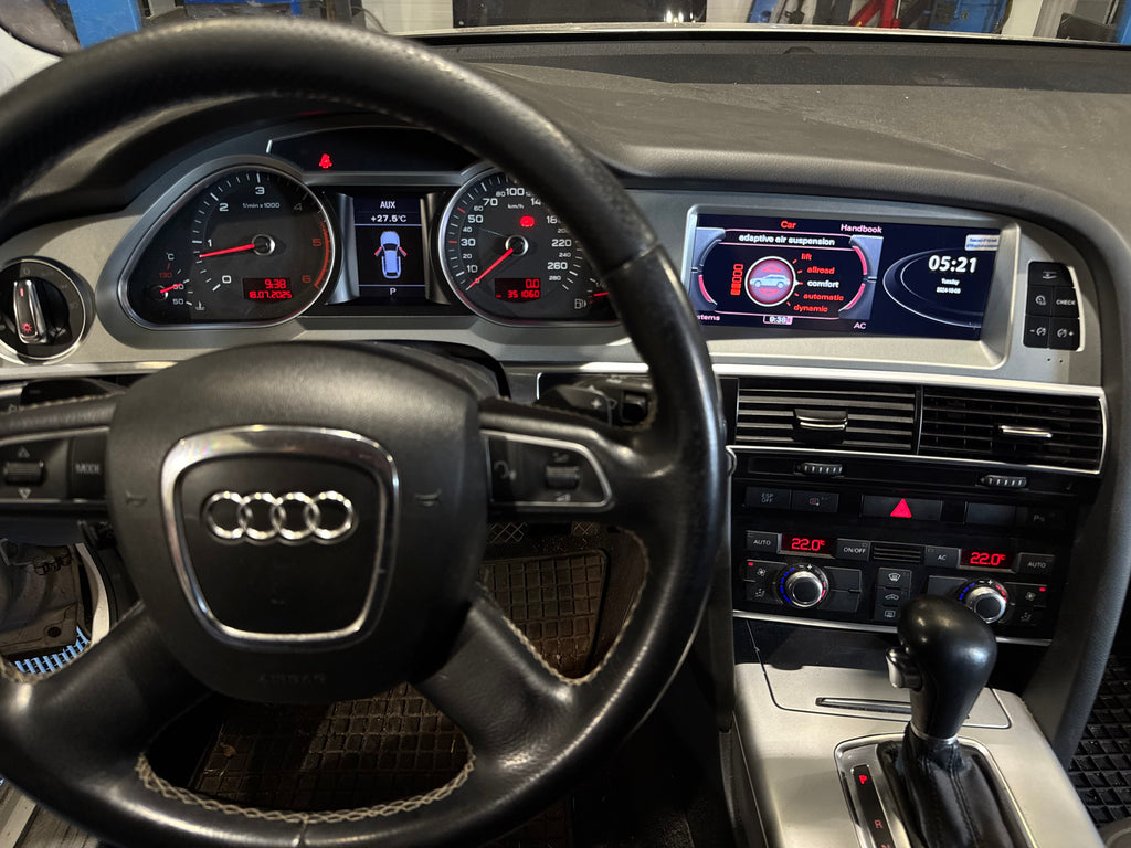 Érintőkijelzős fejegység magyar menüvel Audi A6 4F modellhez – 10.25"