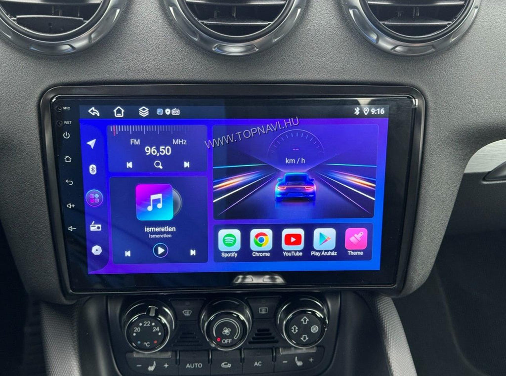 Audi TT MK2 autórádió DSP és tolatókamera támogatással – 9 inch