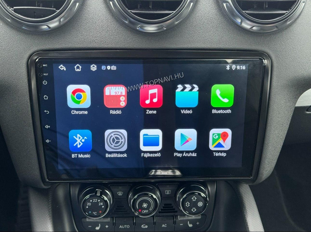 Márkaspecifikus Android autórádió Audi TT MK2-höz – nagy felbontású kijelző és modern csatlakozási lehetőségek