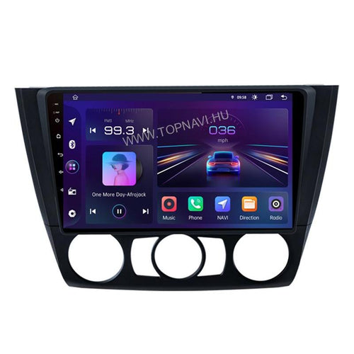 BMW E81 E82 E87 E88 2004–2011 9" Android multimédia autórádió érintőkijelzős fejegység