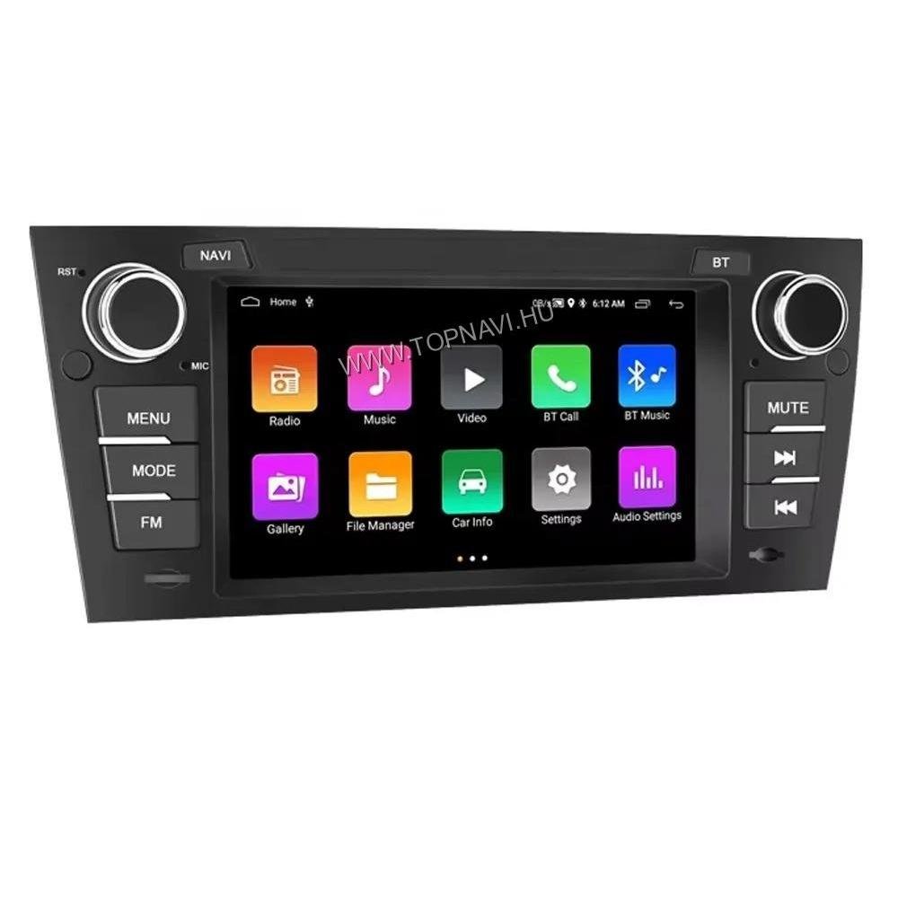 Autórádió csere Android rendszerrel BMW 3 Széria E90–E93 típushoz – 7 inch