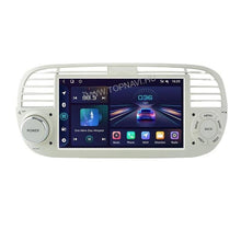 Kép betöltése a Galérianézegetőbe, Fiat, Abarth 500 2007 - 2015 Bézs 7" Android Multimédia fejegység - TopNAVI