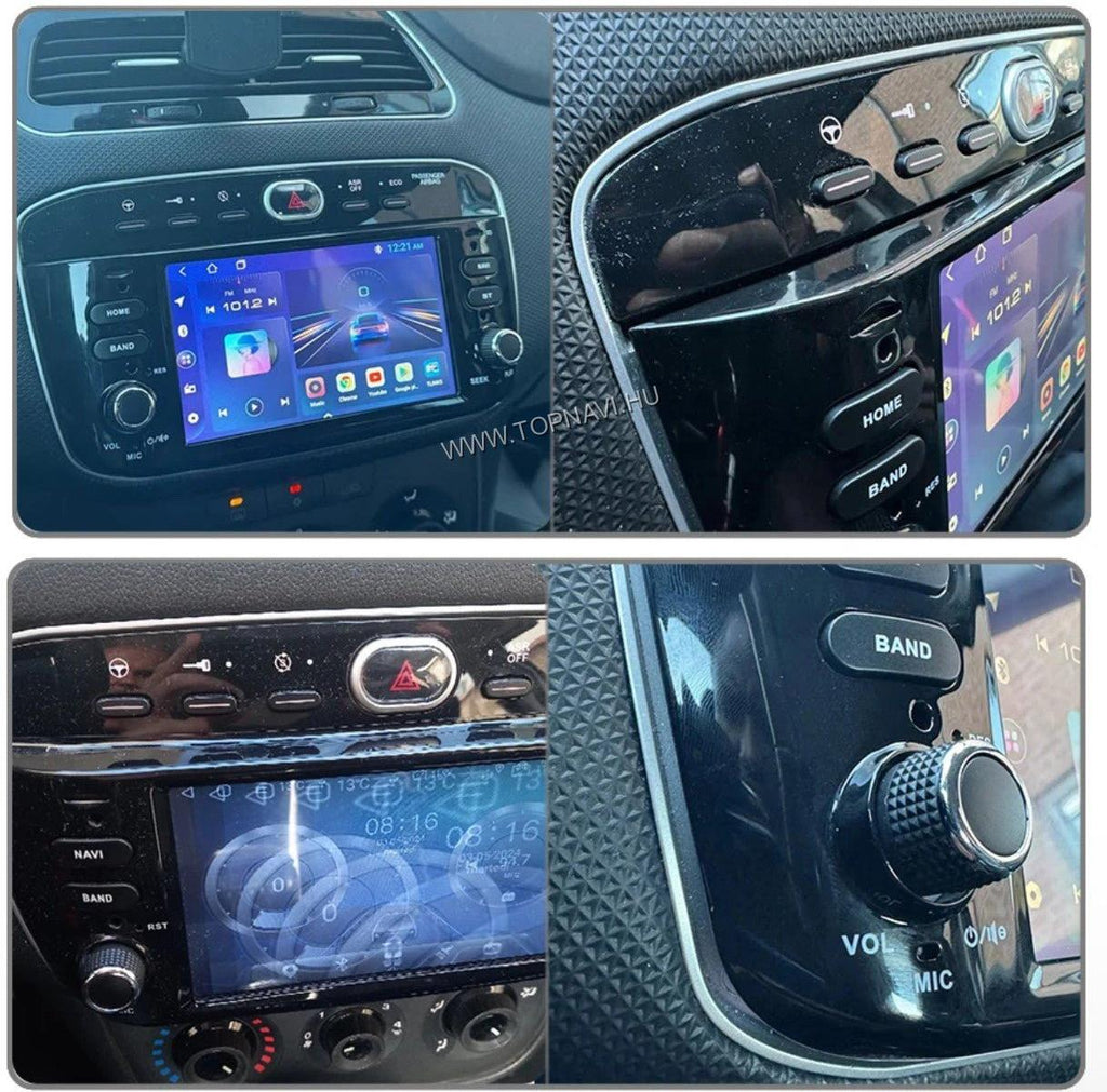 Fiat, Abarth Linea, Punto 2009 - 2016 7" Android Multimédia fejegység - TopNAVI