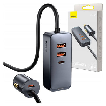 Baseus 4×USB autós töltő 120 W – Quick Charge 4.0 és Power Delivery