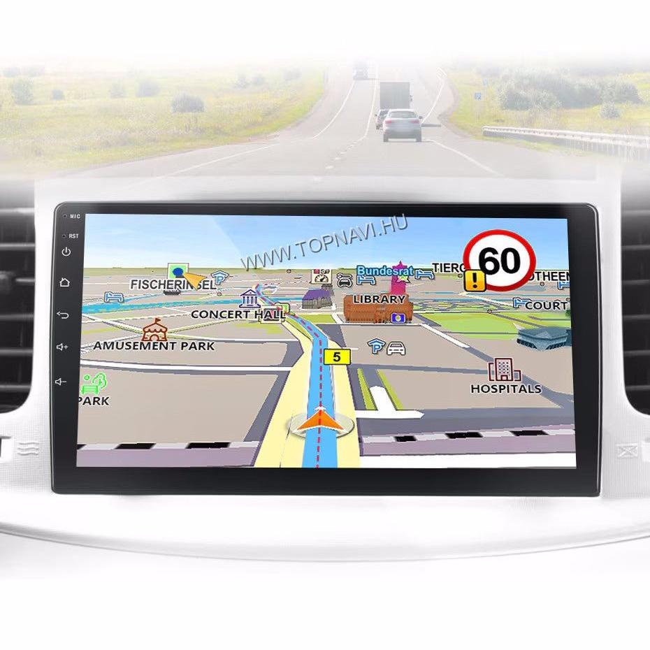 2 Din 9" Univerzális Android Multimédia fejegység - TopNAVI