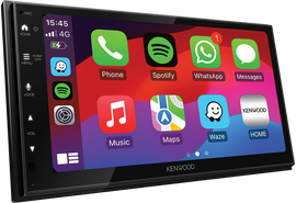 Kenwood DMX6523DABS 2 DIN autórádió Apple CarPlay kezdőképernyővel