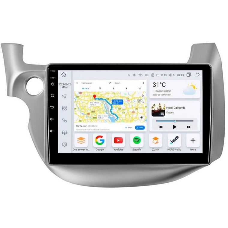 Honda Jazz III. 2007–2013 – 10 colos Android fejegység