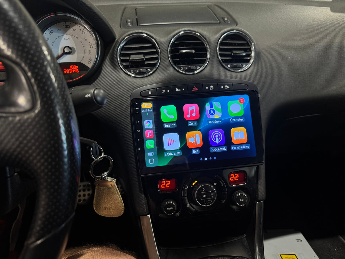 Peugeot 308, 308-SW 2007- 2013 9" Android multimédia autórádió érintőkijelzős fejegység