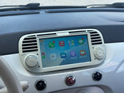 Fiat, Abarth 500 2007-2015 Bézs 7" Android multimédia autórádió érintőkijelzős fejegység — kép 6