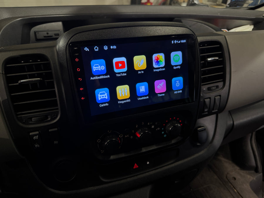 Renault Trafic 3 2014- 2021 9" Android multimédia autórádió érintőkijelzős fejegység