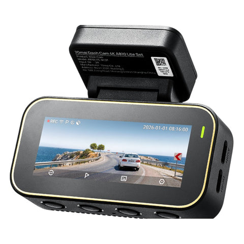 70mai Dash Cam 4K A810 Lite menetrögzítő kamera – 4K HDR, GPS, Wi-Fi 6 – másik nézet