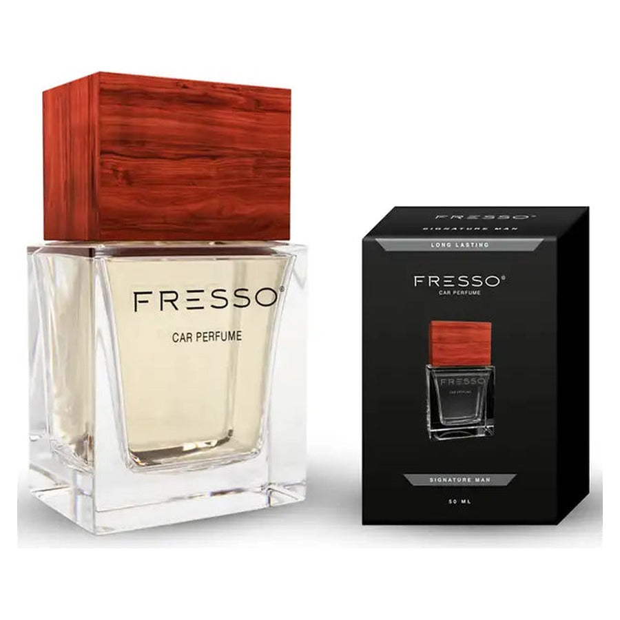 Fresso Signature Man autóparfüm 50 ml üvegpalackban