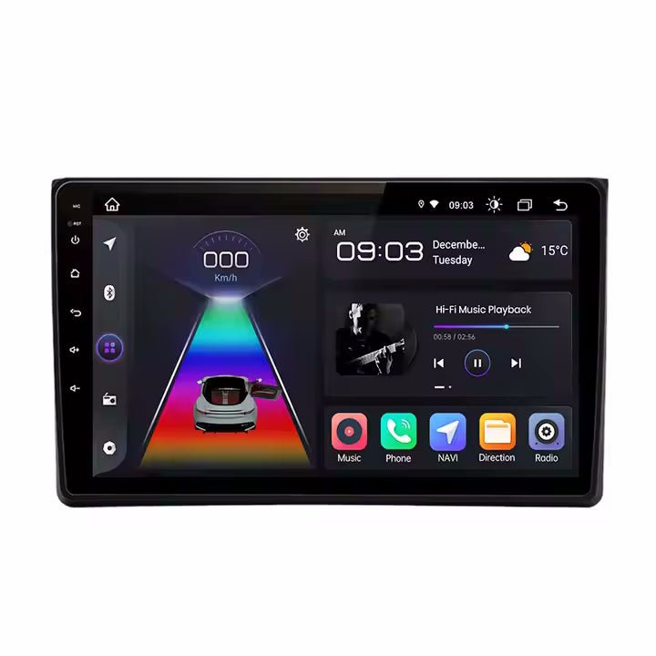 Audi A4 B6 B7 multimédia fejegység bluetooth és GPS funkcióval – 9 col  