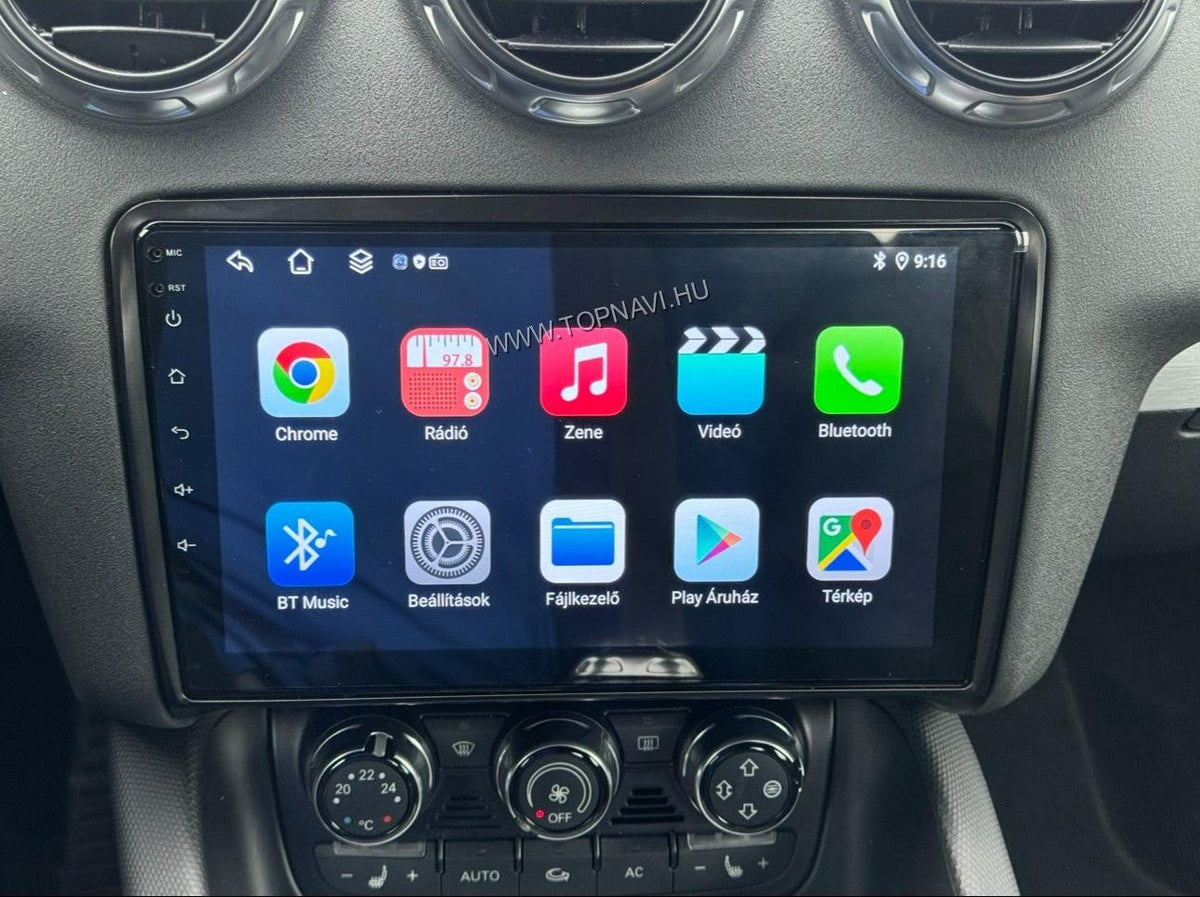 Márkaspecifikus Android autórádió Audi TT MK2-höz – nagy felbontású kijelző és modern csatlakozási lehetőségek