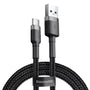 Baseus Cafule USB-A – USB-C kábel – 3 m, 2 A, fonott — kép 1