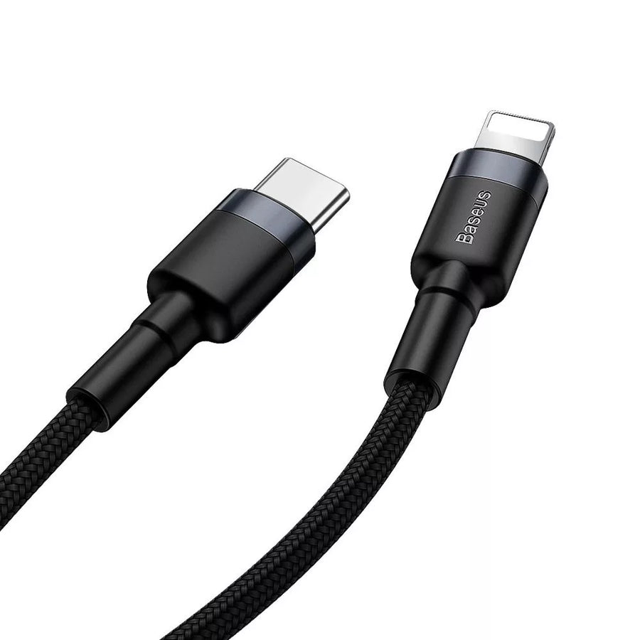 Baseus Cafule USB-C – Lightning kábel oldalnézetből