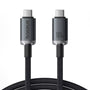 Baseus Crystal Shine USB-C – USB-C kábel – 100 W, 20 Gb/s, 4K kép, 1,5 m — kép 1