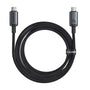 Baseus Crystal Shine USB-C – USB-C kábel – 100 W, 20 Gb/s, 4K kép, 1,5 m — kép 2