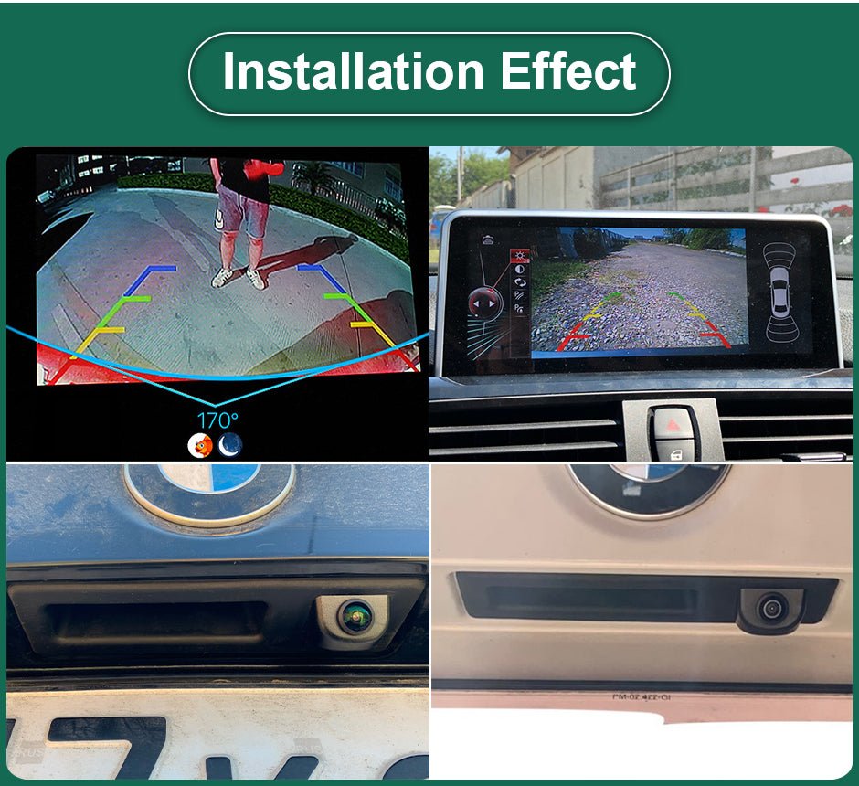 BMW 3 5 Serise X1 X3 X4 X5 F10 F11 F25 F30 F31 E60 E61 E70 E71 E72 E82 E88 E84 E90 E91 E92 E93 2011 - 2015 FullHD 1080P Tolatókamera - TopNAVI