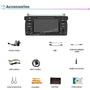 BMW E46 1998–2006 7" Android multimédia autórádió érintőkijelzős fejegység — kép 5