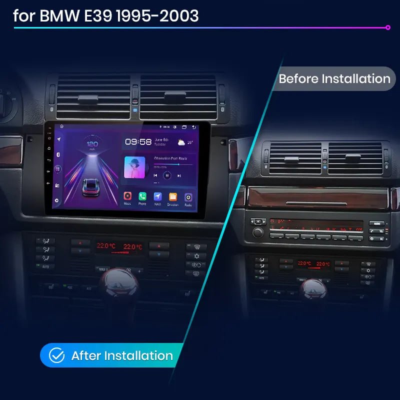 Android autórádió BMW E39 modellhez érintőkijelzővel és magyar menüvel – 9 inch  