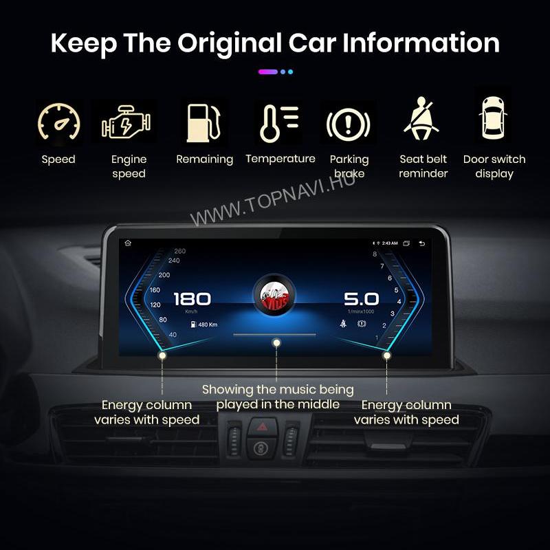 BMW X1 F48 10.25" Android Multimédia fejegység - TopNAVI