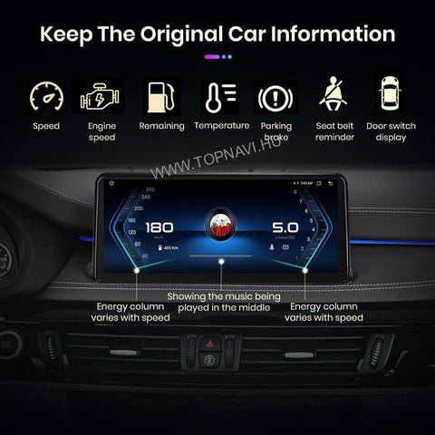 BMW X5 F15 X6 F16 2014 - 2017 10.25" Android Multimédia fejegység - TopNAVI