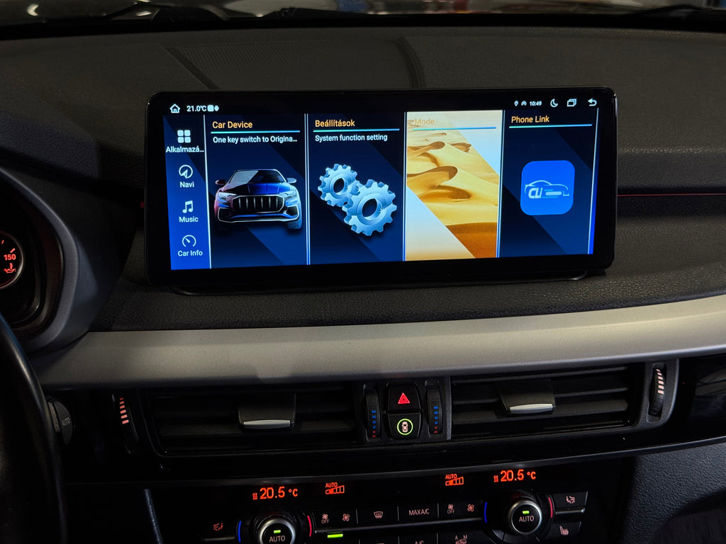 BMW X5 F15 X6 F16 2014 - 2017 12,3" Android Multimédia fejegység - TopNAVI