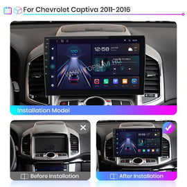 Chevrolet Captiva 2011 - 2016 10.1" Android Multimédia fejegység - TopNAVI