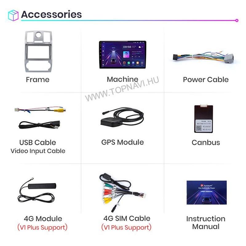 Chrysler 300C 2003 - 2010 9" Android Multimédia fejegység - TopNAVI