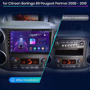 Citroen Berlingo B9 2008-2019 9" Android Multimédia fejegység — kép 2