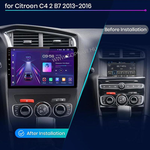 Citroen C4 2010 - 2020 10.1" Android Multimédia fejegység - TopNAVI