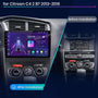 Citroen C4 2010-2020 10.1" Android multimédia autórádió érintőkijelzős fejegység — kép 2