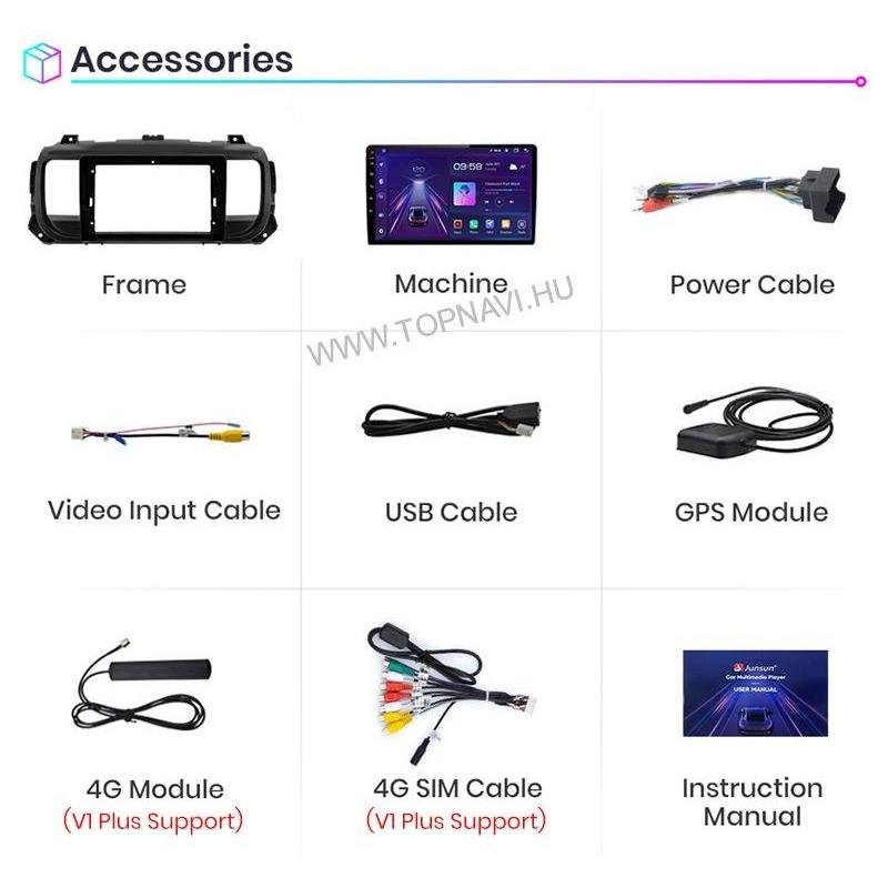 Citroen Jumpy 2016 - 2021 9" Android Multimédia fejegység - TopNAVI