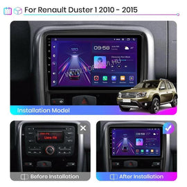 Dacia Duster 2010 - 2015 9" Android Multimédia fejegység - TopNAVI