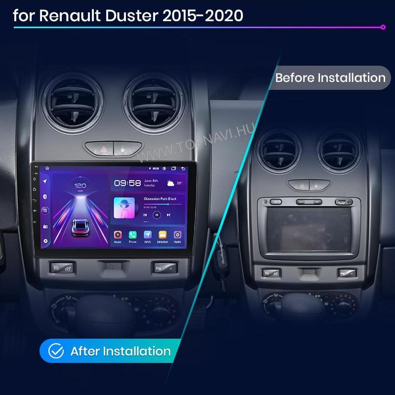 Dacia Duster 2015 - 2020 9" Android Multimédia fejegység - TopNAVI