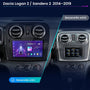 Dacia Logan 2, Sandero 2 2014- 2019 9" Android multimédia autórádió érintőkijelzős fejegység — kép 2