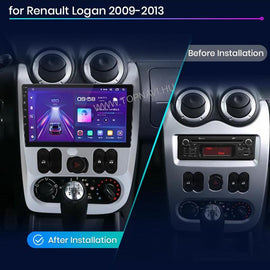 Dacia Logan, Sandero 2009 - 2015 9" Android Multimédia fejegység - TopNAVI