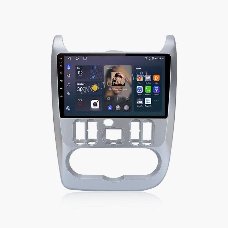 Dacia Logan, Sandero 2009 - 2015 9" Android Multimédia fejegység - TopNAVI