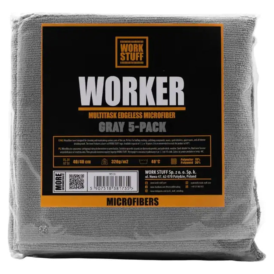 Work Stuff Worker szürke mikroszálas kendő 5 darabos szett