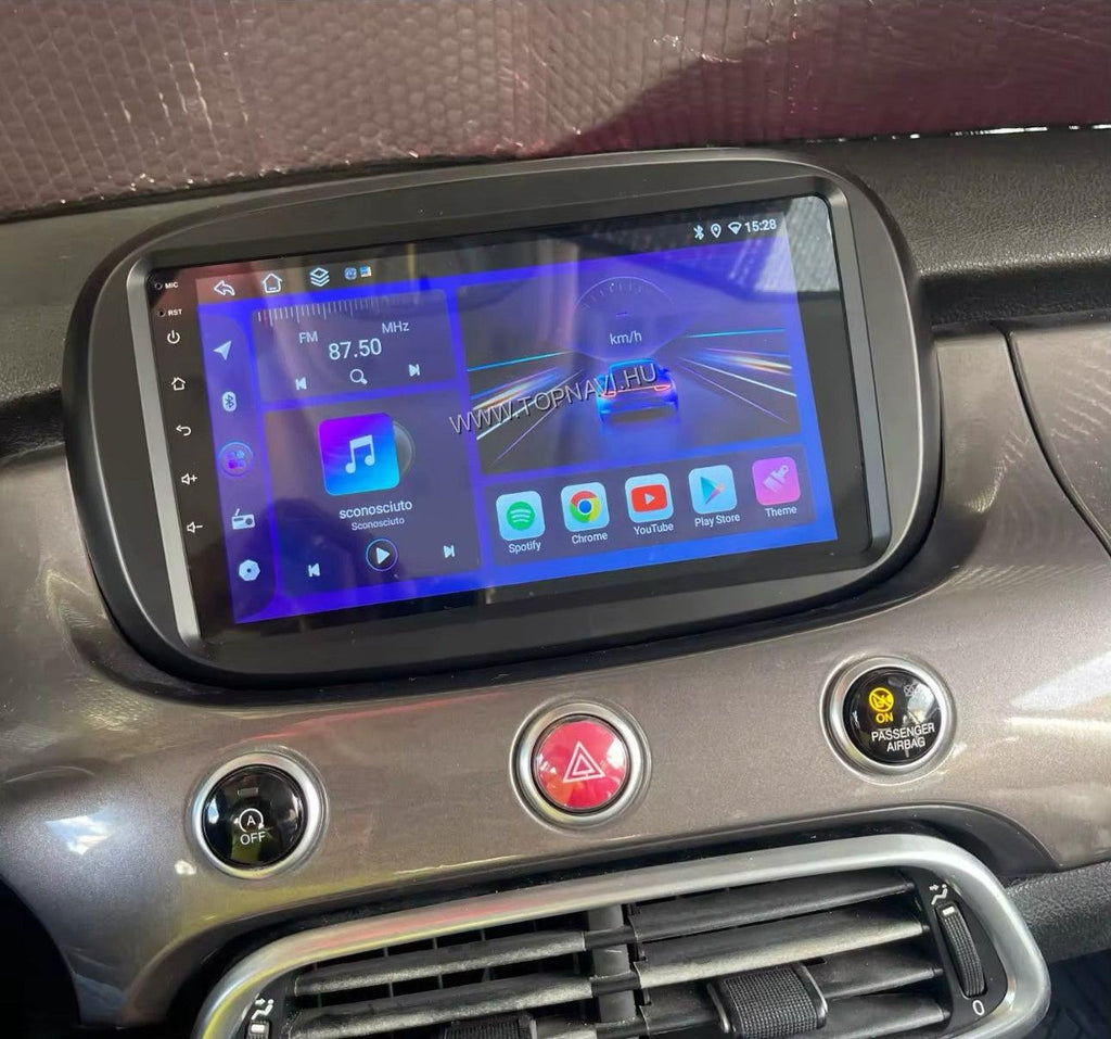 Fiat 500X 2014 - 2023 9" Android Multimédia fejegység - TopNAVI