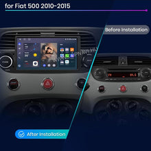 Load image into Gallery viewer, Fiat, Abarth 500 2007 - 2015 Fekete 7&quot; Android Multimédia fejegység - TopNAVI