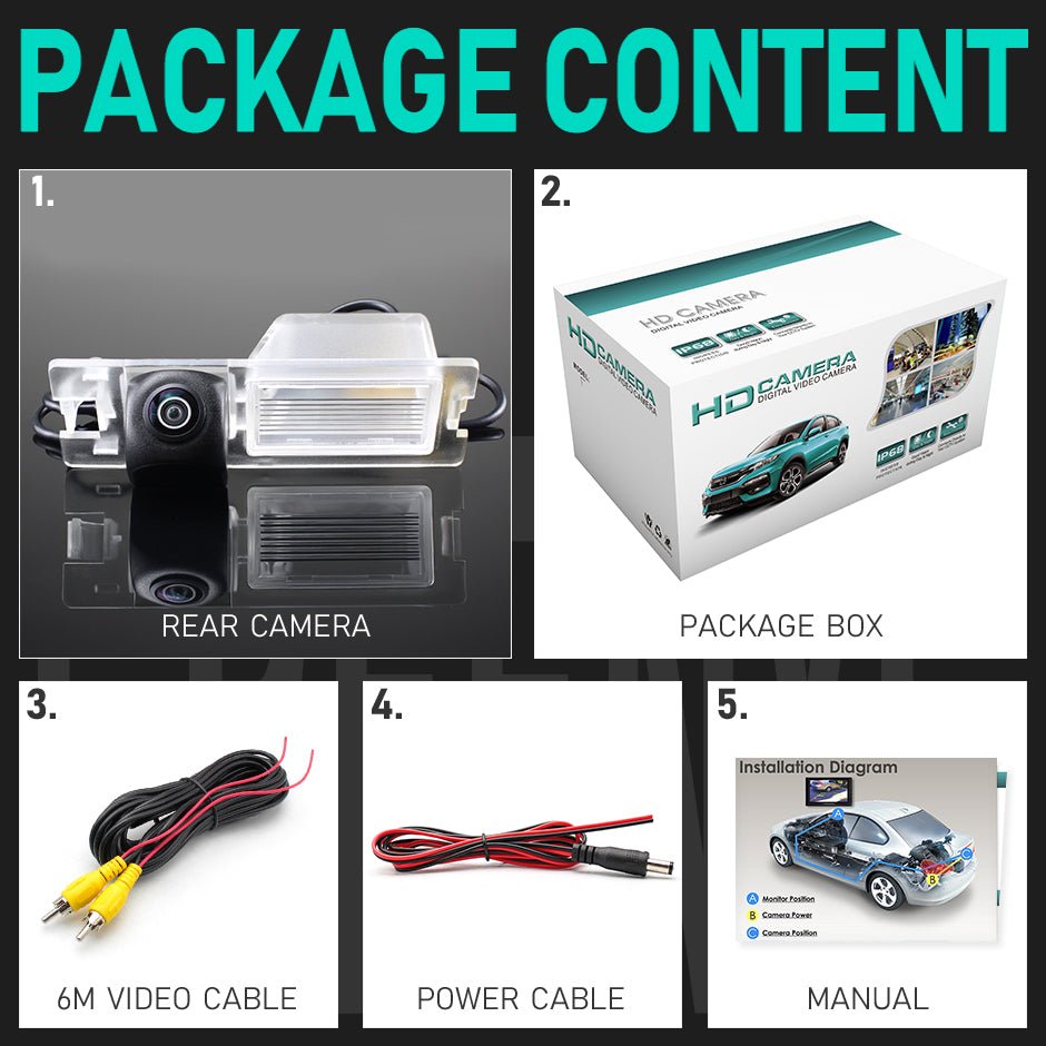 Fiat Avventura Grand Siena Ritmo Croma Bravo Brava Grande Punto FullHD 1080P Tolatókamera - TopNAVI