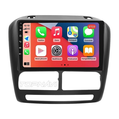 Fiat Doblo, Opel Combo D 9" Android multimédia fejegység beépítőkerettel, Apple CarPlay képernyővel - TOPNAVI