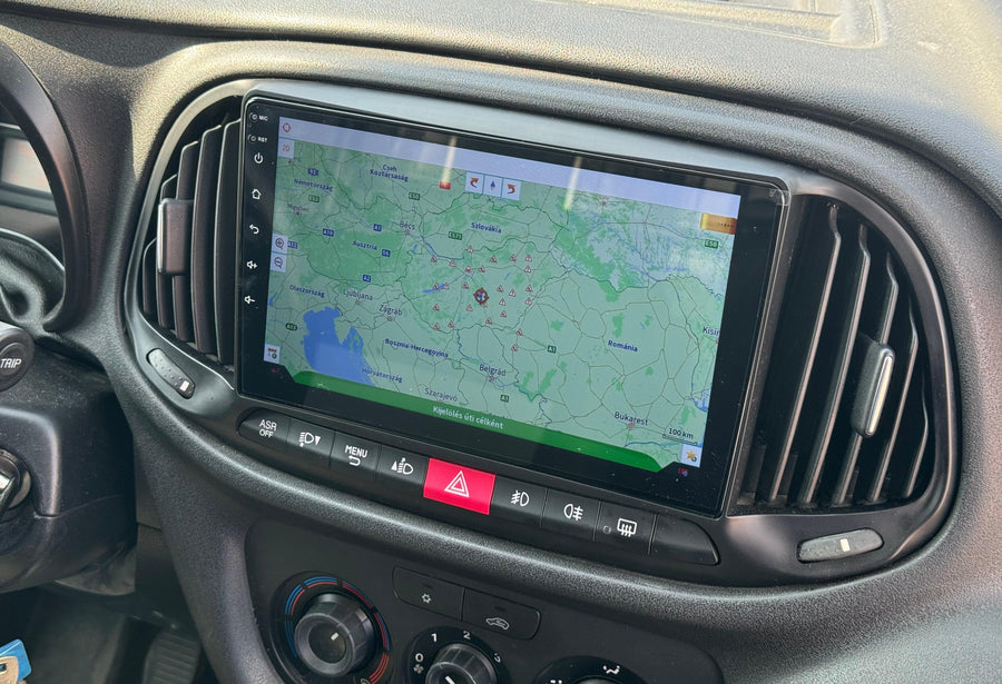 Fiat Doblo 2015 - 2019 9" Android Multimédia fejegység - TopNAVI